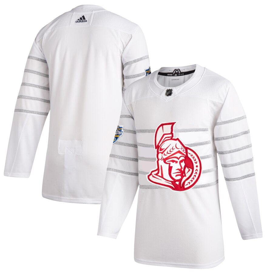 Men Ottawa Senators Adidas White 2020 NHL All Star Game Authentic Jersey->ottawa senators->NHL Jersey